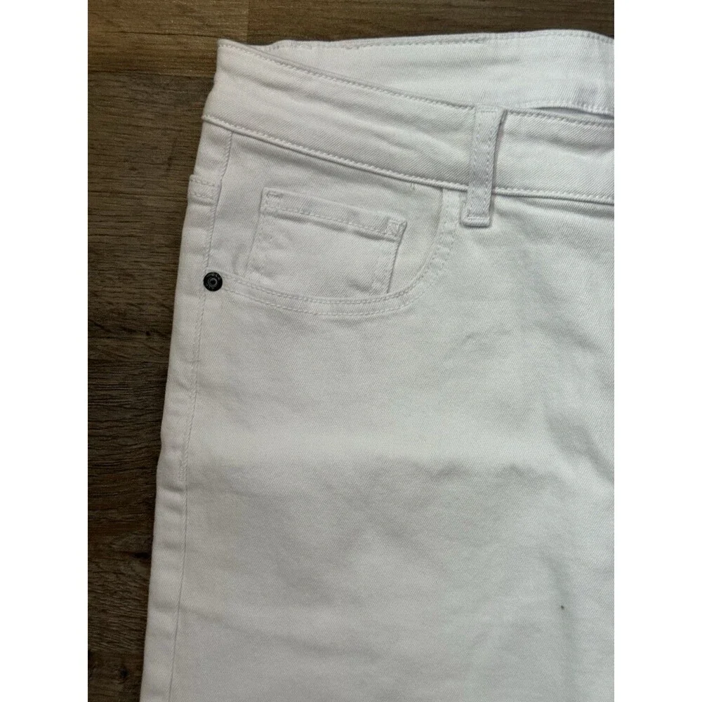ZLZ Men's White Jeans Stretch Slim Fit Younger-Looking Comfy Pants Size 36 EUC